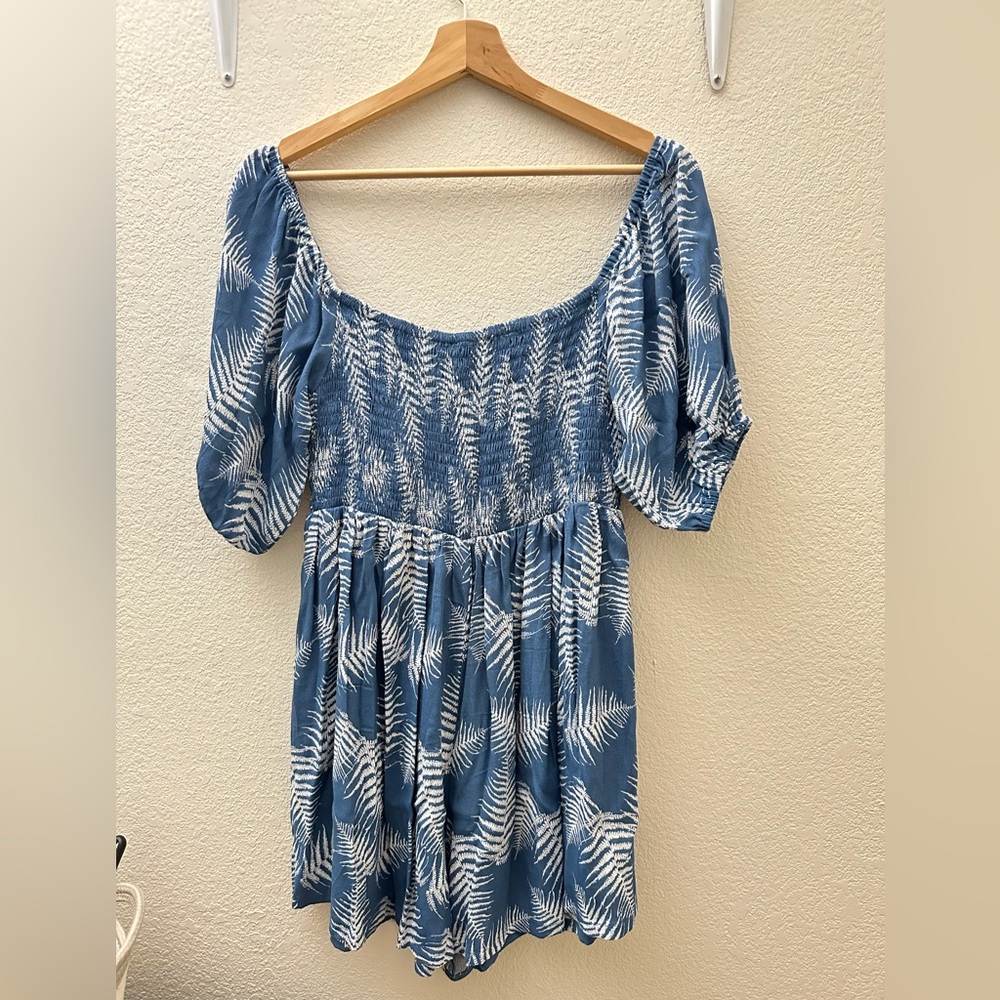Ava Sky Romper Zohra Chambray Fern Size S
